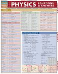 Physics Equations and Answers