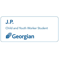Child and Youth Worker Student name tag