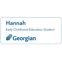 Early Childhood Education Student name tag