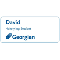 Hairstyling Student name tag