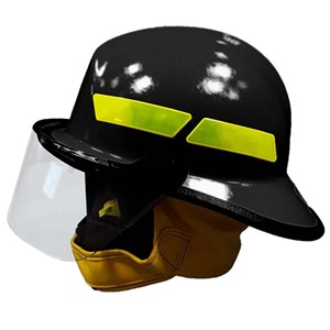 Fire Helmet Msa Cairns 664 Composite 664B-Uc Invader / Black
