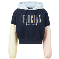 Annabelle Colourblock Crop Hoodie
