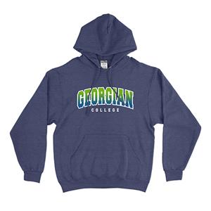 Georgian Blue Green Fade Twill Hoodie