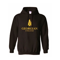 Gold Threaded Crested Hoodie