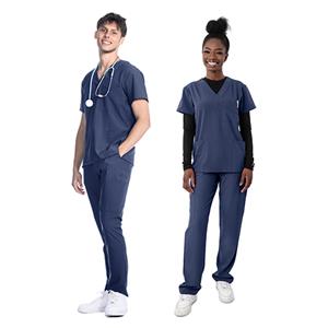  Scrub Top 3 Pocket Navy 1202 4Flex