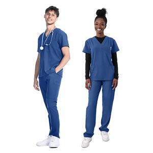 Scrub Top 3 Pocket Postman Blue 1202 4Flex